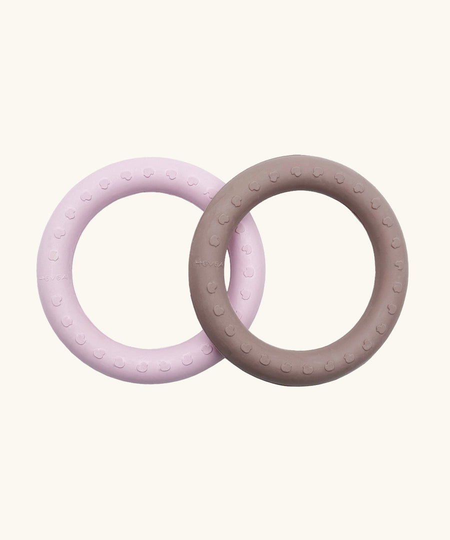 Hevea Natural Rubber Teething Ring Set