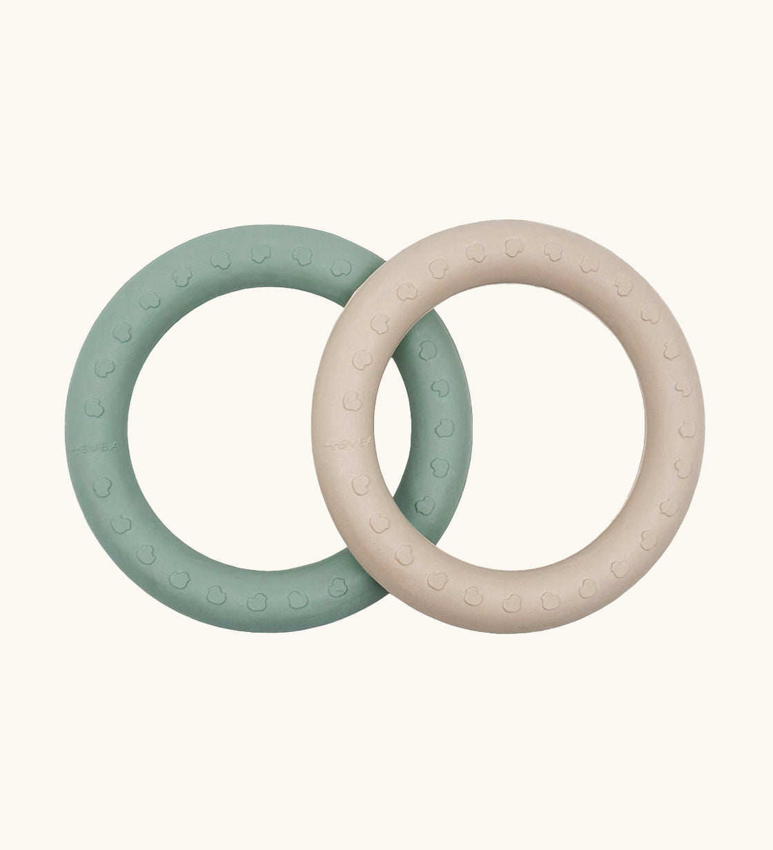 Hevea Natural Rubber Teething Ring Set