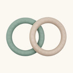 Hevea Natural Rubber Teething Ring Set