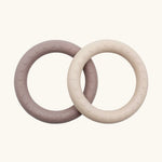 Hevea Natural Rubber Teething Ring Set