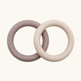 Hevea Natural Rubber Teething Ring Set