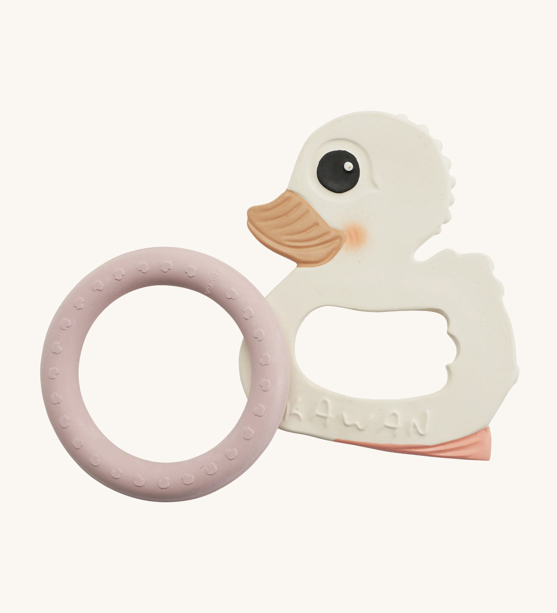 Hevea Natural Rubber Kawan Duck & Ring Teether Set