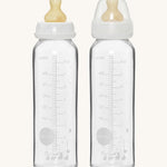 Hevea Standard Neck Glass Baby Bottles 2 Pack - 240ml