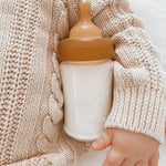 Hevea Wide Neck Baby Bottle Natural Rubber Nipple - Single