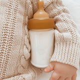 Hevea Wide Neck Baby Bottle Natural Rubber Nipple - Single