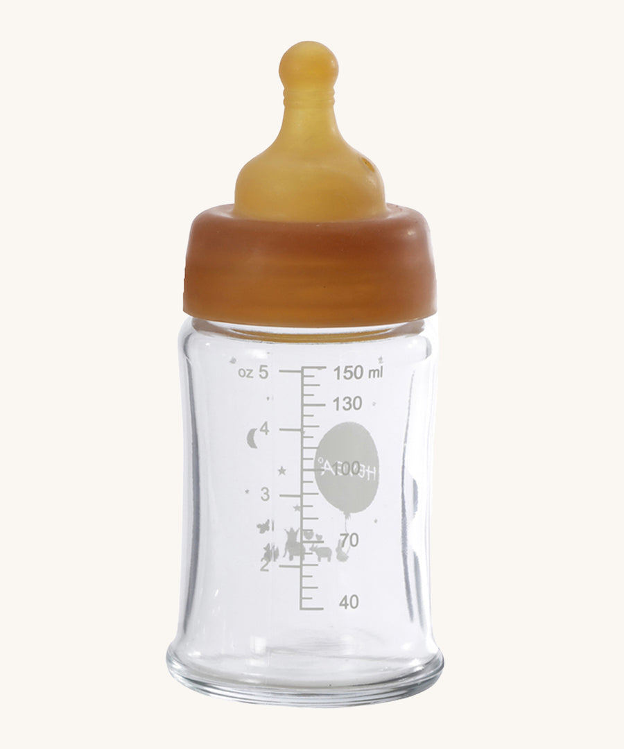 Hevea Glass Baby Bottles Wide Neck 2 Pack - 150ml