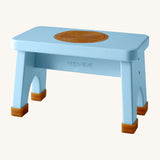 Hevea Rubberwood Step Stool - Dusty Blue.