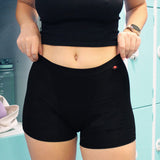 Hey Girls My Period Shorts - Black