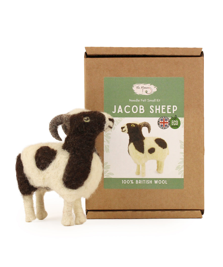 The Makerss Jacob Sheep British Wool Needle Felt Kit