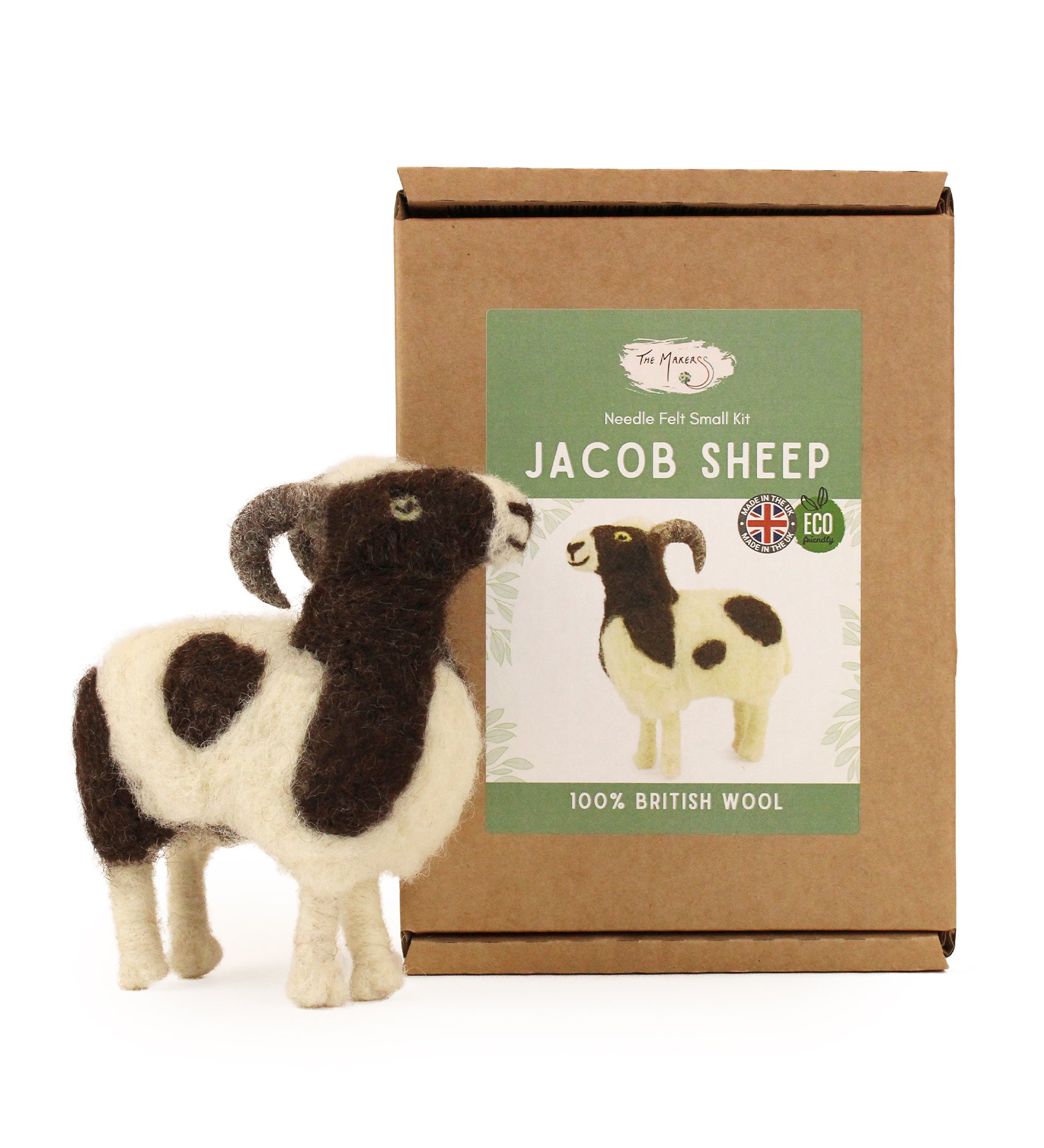 The Makerss Jacob Sheep British Wool Needle Felt Kit