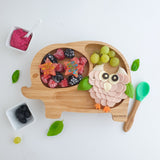 Eco Rascals Elephant Bamboo Suction Plate