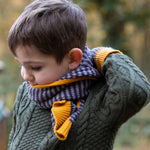 LGR Dreamy Blue Striped Knitted Scarf