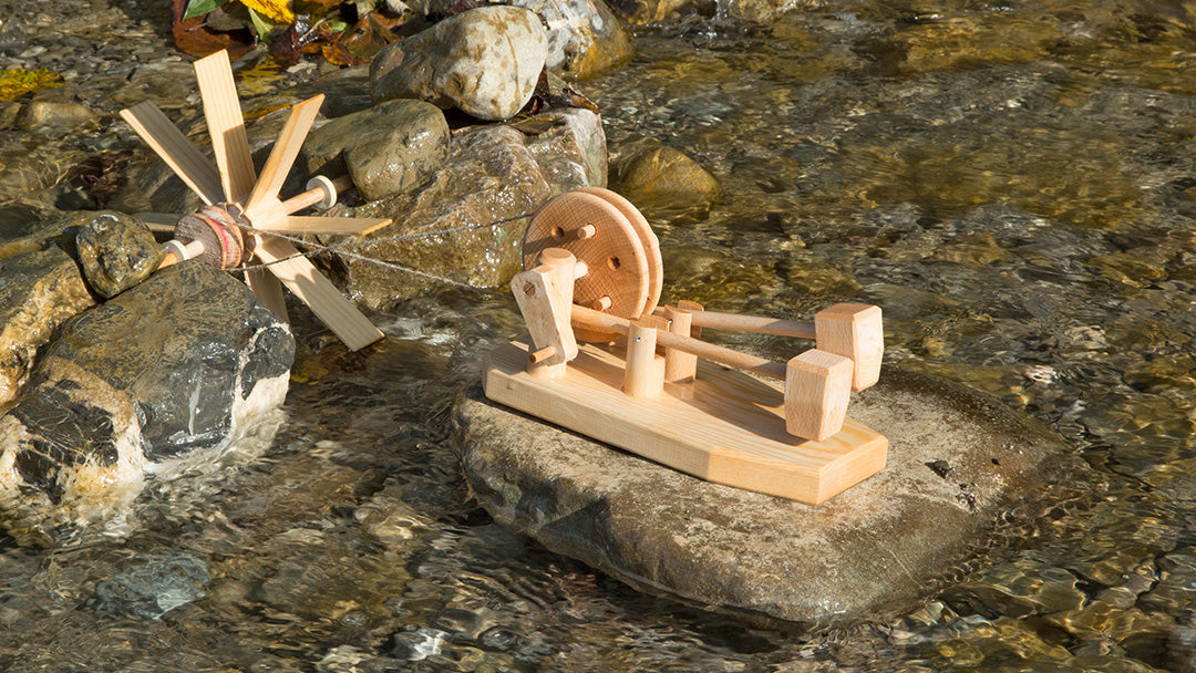 Kraul wooden water wheel physics STEM toy for kids