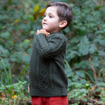 LGR From One To Another Fern Aran Knitted Jumper