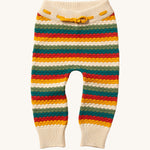 LGR Honeycomb Rainbow Striped Knitted Joggers