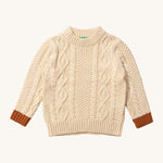 LGR From One To Another Oatmeal Aran Knitted Jumper