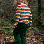 LGR From One To Another Honeycomb Rainbow Striped Knitted Jumper