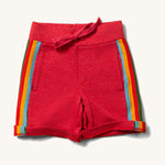 Little Green Radicals Red Comfy Jogger Shorts