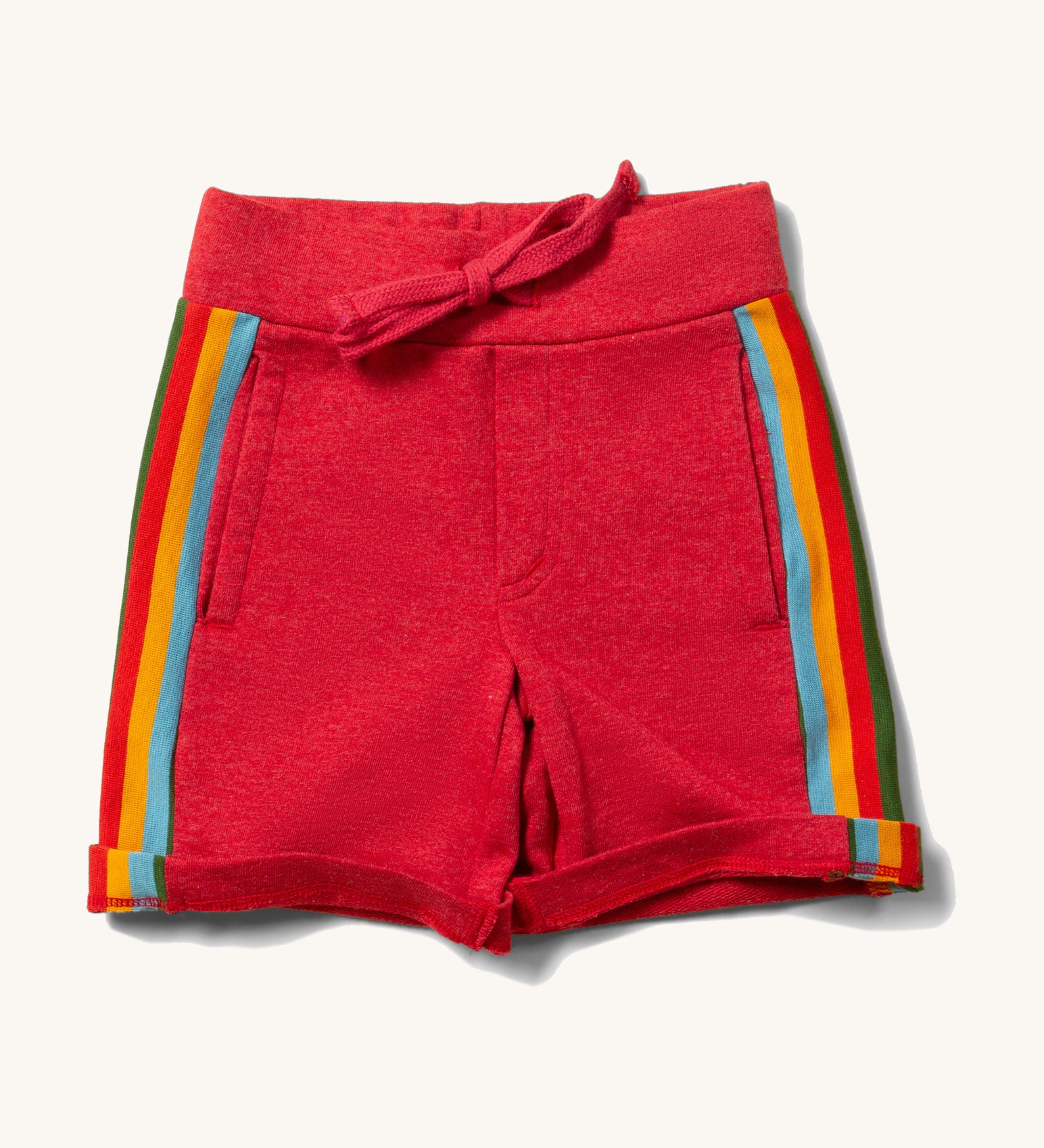 Little Green Radicals Red Comfy Jogger Shorts