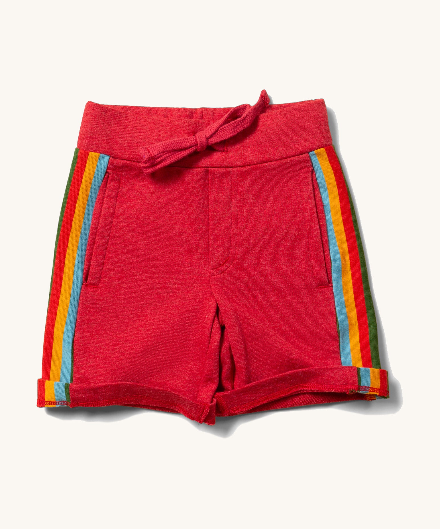 Little Green Radicals Red Comfy Jogger Shorts