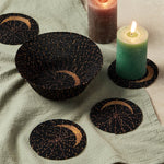 MADE51 Refugee Made Beaded Crescent Moon Coaster Set