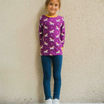 Maxomorra Horse Long Sleeve Top