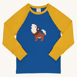 Maxomorra Wolf Raglan Long Sleeve Top