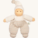 Nanchen Möpschen Waldorf Doll - Natural Stripes