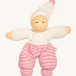 Nanchen Möpschen Waldorf Doll - Pink Stripes