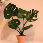 The Makerss - Monstera Plant Small Needle Felt Kit