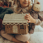 Olli Ella Gingerbread House Rattan Basket