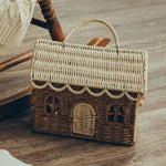 Olli Ella Gingerbread House Rattan Basket