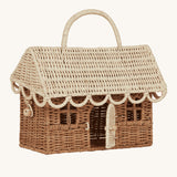 Olli Ella Gingerbread House Rattan Basket