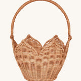 Olli Ella Rattan Carry Basket -  Poinsettia