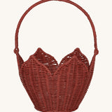 Olli Ella Rattan Carry Basket -  Poinsettia