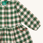 LGR Check Pocket Dress - Fern Green