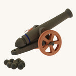 Ostheimer Large Cannon with 10 Cannonballs