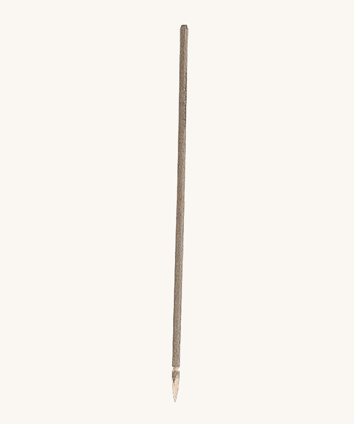 Ostheimer Wooden Grey Lance. A delicately handmade and crafted wooden Knight lance on a cream background