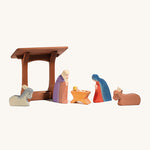 Ostheimer Nativity Manger With Roof