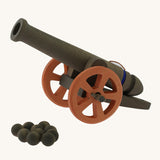 Ostheimer Large Cannon with 10 Cannonballs