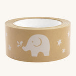 Babipur Wide Kraft Eco Paper Tape - Elephant