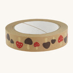 Babipur Kraft Eco Paper Tape - Mushrooms