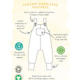 Frugi Parsnip Dungaree - Roarsome!