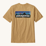 T-shirt Patagonia P-6 Logo Responsibili pour homme - Cire d'abeille Tan