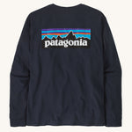 Patagonia L/S P-6 Logo Responsibili-Tee - New Navy