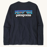 Patagonia L/S P-6 Logo Responsibili-Tee - New Navy