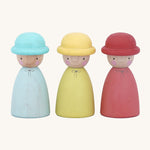 Peepul Three Hatters Peg Dolls