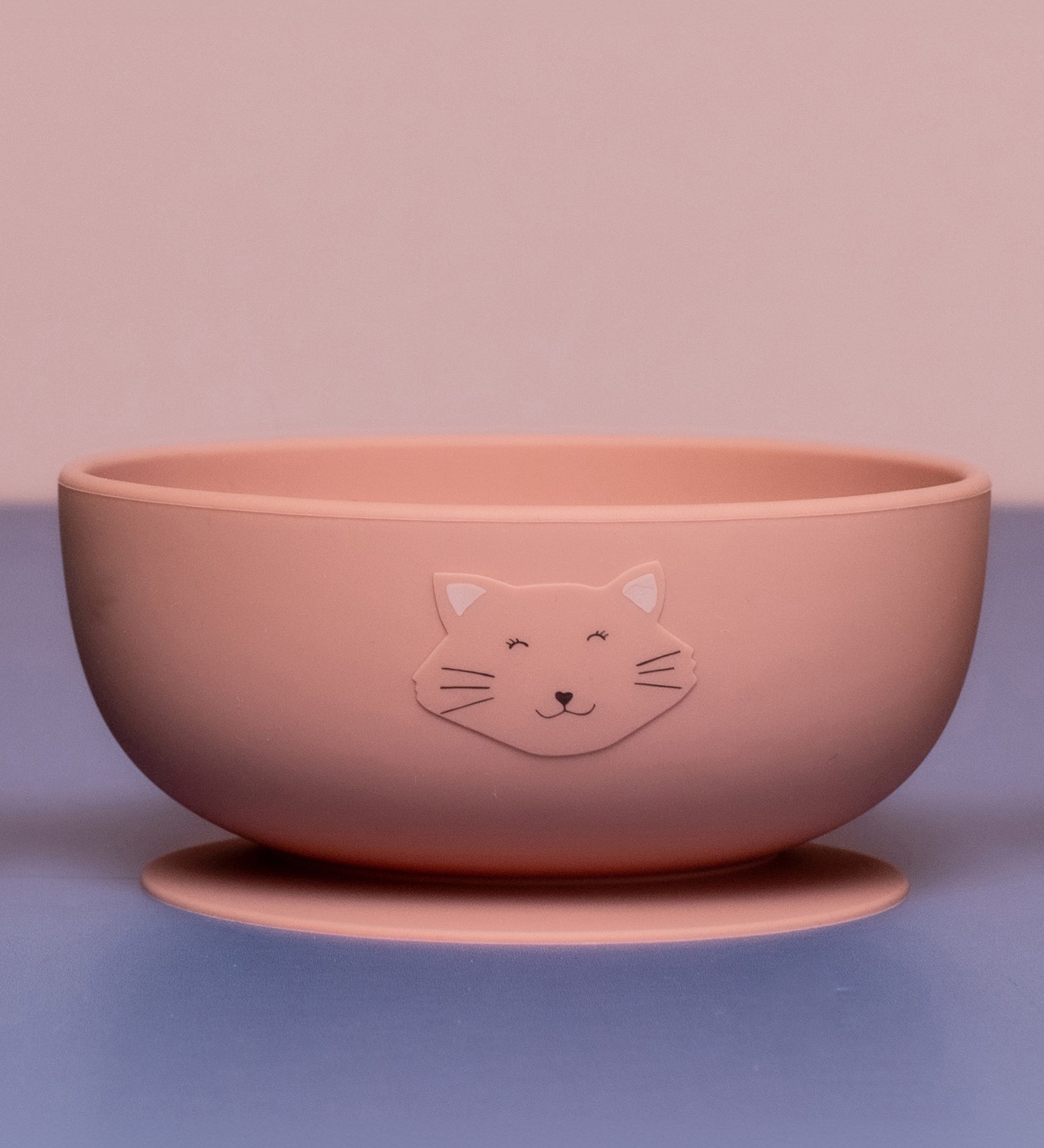 Trixie Animal Friends Silicone Suction Bowl, pink, Mrs Cat. 