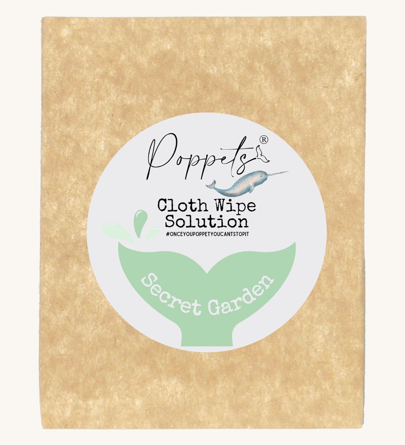 Poppets Reusable Baby Wipes Solution Sample Pack Secret Garden