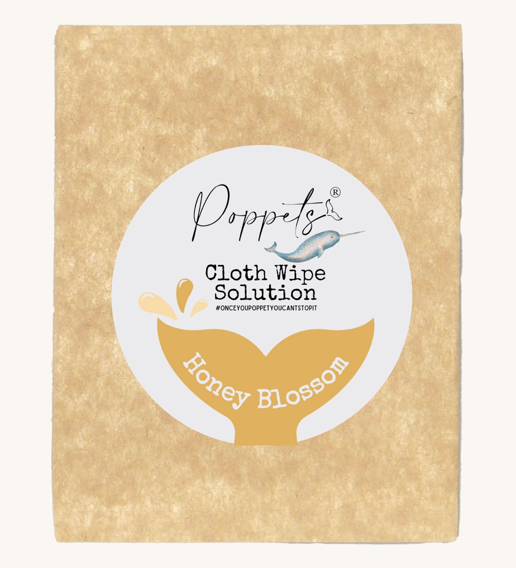 Poppets Reusable Baby Wipes Solution Sample Pack Honey Blossom